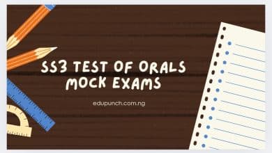 SS3 English Test of Orals Exams- First Term
