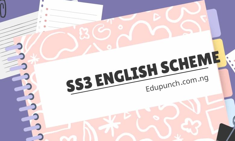 SS3 English Language Scheme of Work- First Term