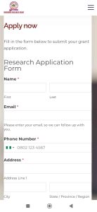 Grooming Centre University Grants Application process 2025