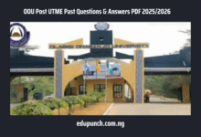 OOU Post UTME Past Questions & Answers PDF 2025/2026