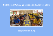 SS3 Biology WAEC Questions and Answers 2025