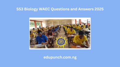SS3 Biology WAEC Questions and Answers 2025