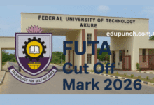2026 FUTA Cut Off Mark for All Courses | Admission Requirement