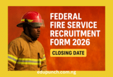 Federal Fire Service Recruitment Form 2026 (FFS Closing Date)