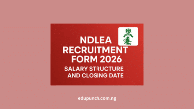 NDLEA Recruitment Form 2026